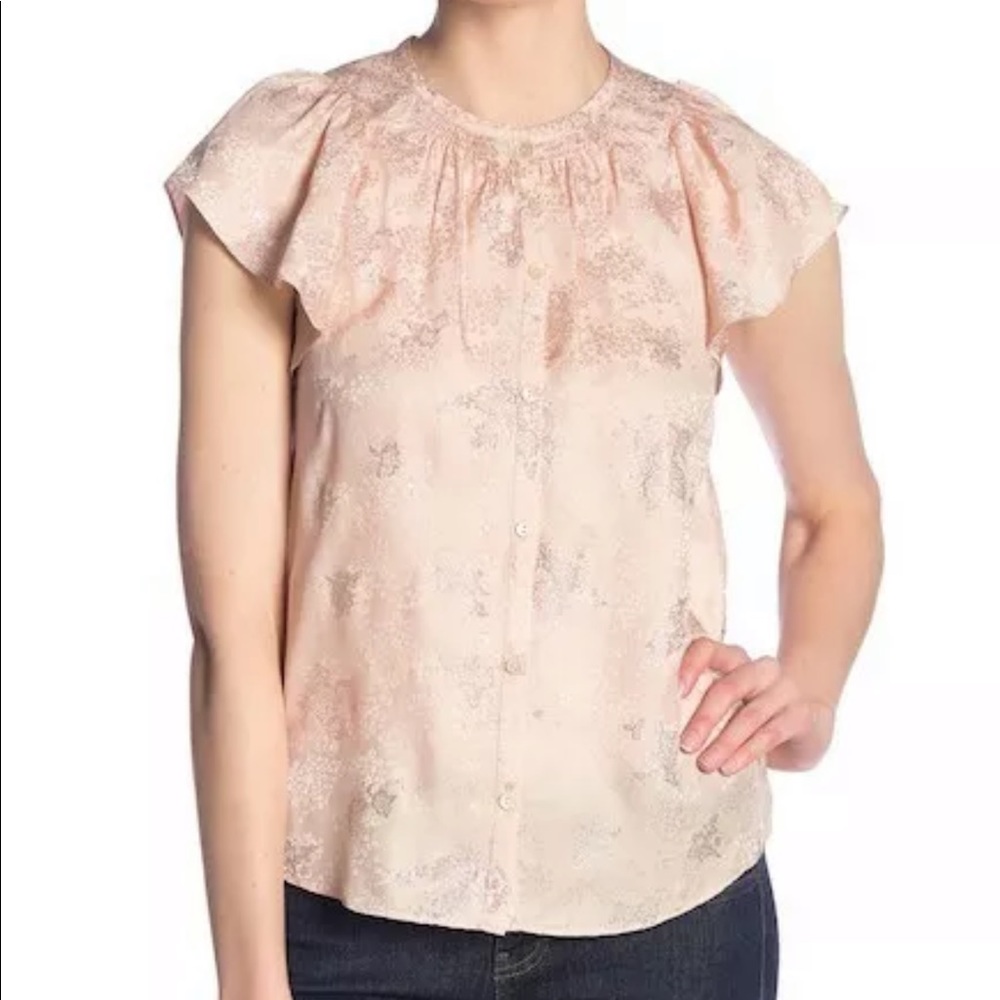 Rebecca Taylor pink silk top